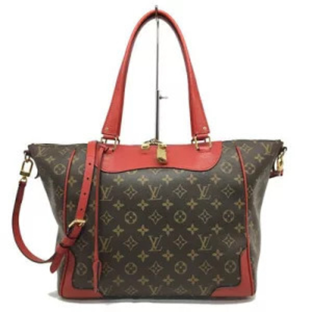 LOUIS VUITTON Estrella Shoulder Bag Monogram Cerise Red